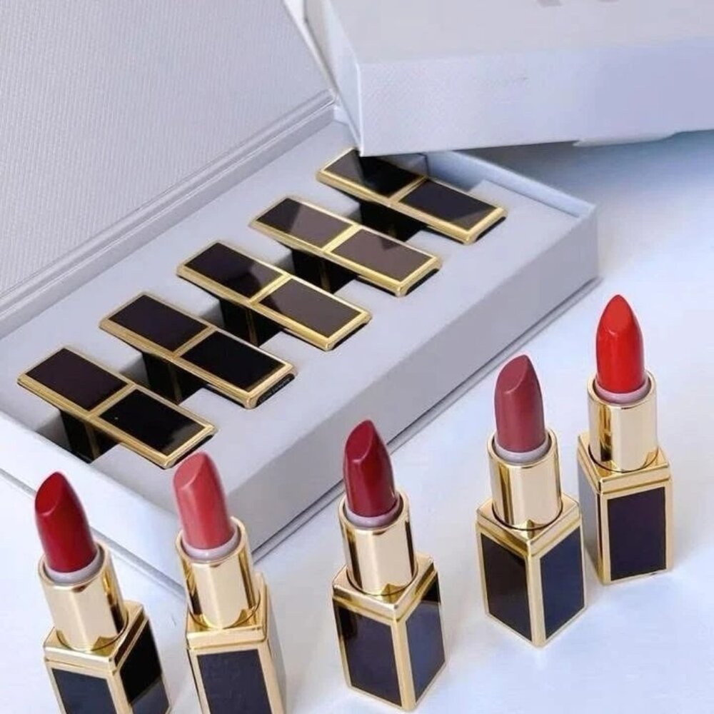 Tom Ford Mini Deluxe Lipstick Set-Pussycat,Scarlet,Casablanca,Pink-5pc-BOXED-NEW - Picture 4 of 14